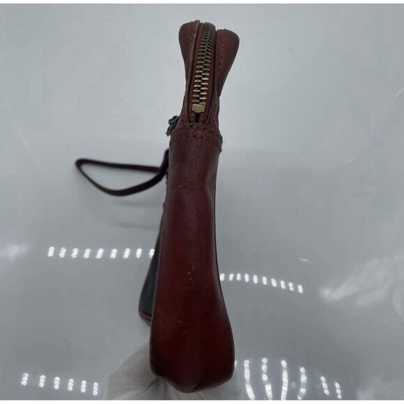 Louis Vuitton Pochette Sport Clutch Hand Bag LV Monogram Leather Brown Vintage - Picture 6 of 11